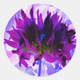 Adesivo Púrpura e preto Cactus Dahlia