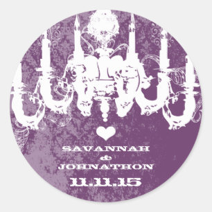 Adesivo Púrpura Escolher Candelier de Vintagem de Cor