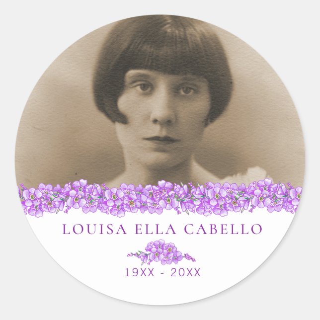 Adesivo Púrpura esqueço-me, não é um hábito cardíaco (Frente)