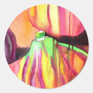 Adesivo Púrpura Figos originais pintura à água