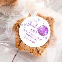 Adesivo Púrpura Na Minha Era De Aniversário