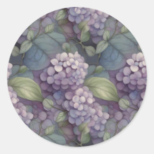 Adesivo Púrpura púrpura púrpura Elegante, cor d'água flora