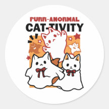 Purr-anormal Cat-tivity Fogueira de Halloween Desi