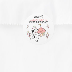 Adesivo Purr-fect First Birthday Kitten