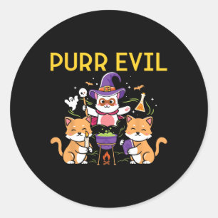 Adesivo Purr Mau Halloween Cats Bruxas Bruxas Felizes