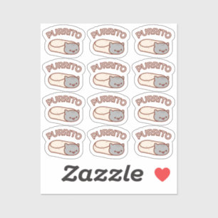 Adesivo PURRITO Cat Burrito DOZEN MiniStickers