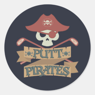 Adesivo Putt Pirates Golfing Hobby