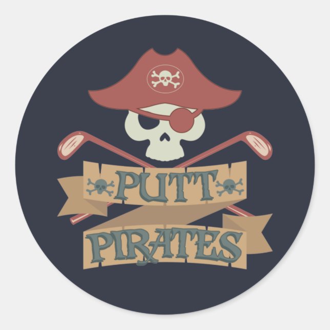 Adesivo Putt Pirates Golfing Hobby (Frente)