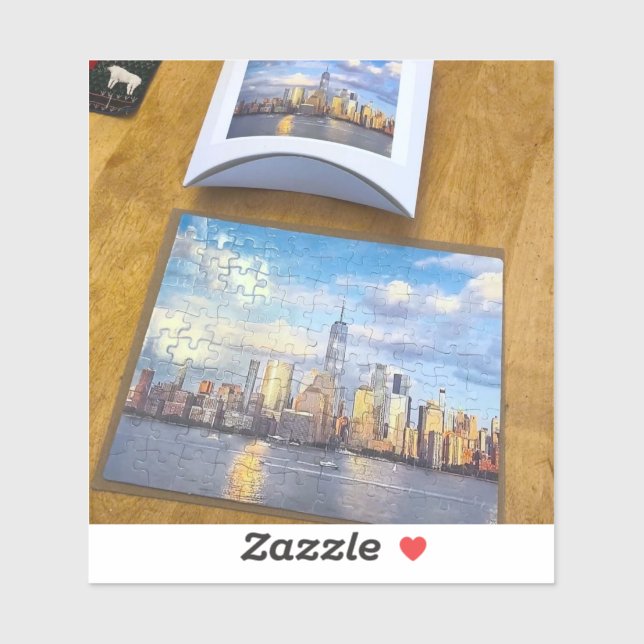 Adesivo puzzle new york NY (Folha)