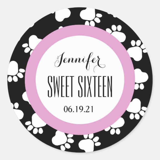 Adesivo PW IMPRIME 16 ADEUS PINTOS PRETOS V13 Personalizad (Frente)