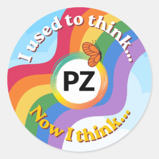 Adesivo PZ Reading Rainbow Eu Costumava Achar/Agora Eu Ach