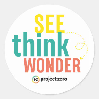 Adesivo PZ See, Think, Wonder