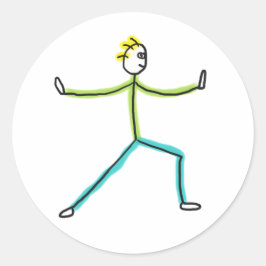 Adesivo Qigong Stickman