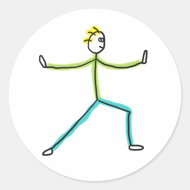 Adesivo Qigong Stickman (Frente)