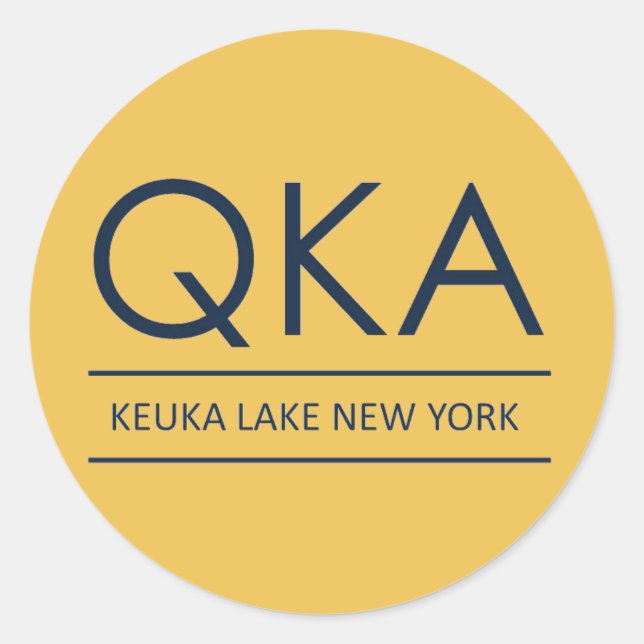 Adesivo QKA Keuka Lake New York (Frente)