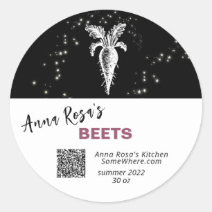 ADESIVO ~* QR AP30 BEETS CANNING DESHIDRATADO - CONGELAMEN