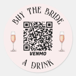 Adesivo QR-Code Compre Noiva Uma Bebida