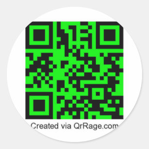 Adesivo QrRage.com - seu código do costume QR