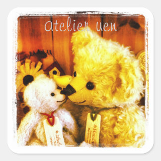 ADESIVO QUADRADO アトリエうえん　オリジナルかくしーる（なかよし）