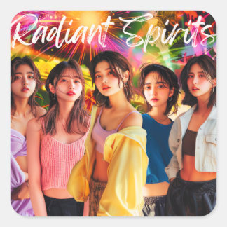 Adesivo Quadrado デジタルヒューマンアイドル「Radiant Dreams」 配信記念シール