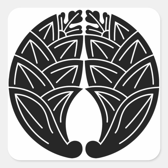 ADESIVO QUADRADO 抱き茗荷 (Frente)