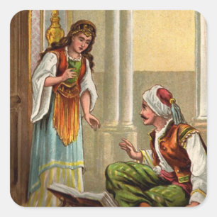 Adesivo Quadrado 1001 noites árabes: Zobeide