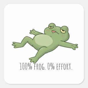 Adesivo Quadrado 100% de Sapo. 0% de esforço.