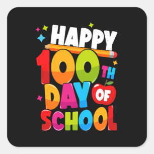 Adesivo Quadrado 100 dias de escola 44