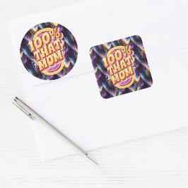 Adesivo Quadrado 100% Do Padrão De Abstrato Mãe