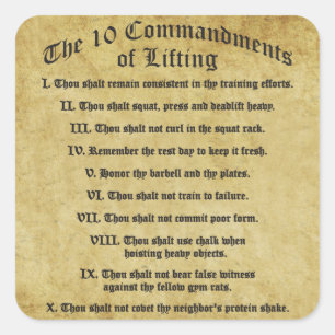 Adesivo Quadrado 10 Autorizações de levantamento