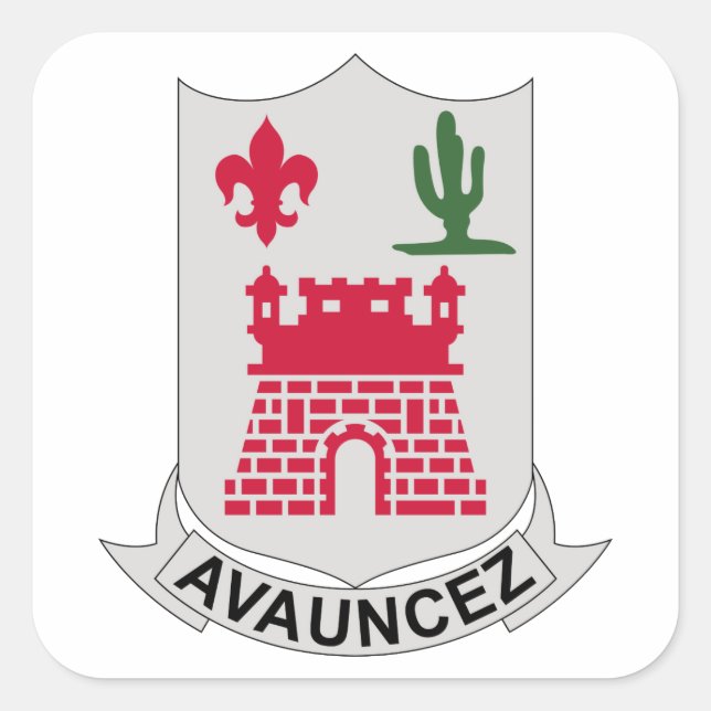 Adesivo Quadrado 133º Regimento de Infantaria (Frente)