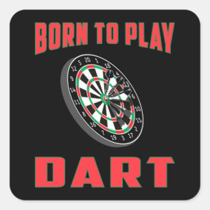 Adesivo Quadrado 180 Darts Dart Dartboard Bullseye Arrow Engraçado