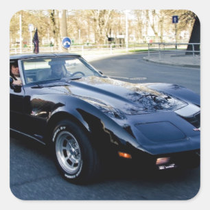 Adesivo Quadrado 1979 Corvette Classic Sportscar