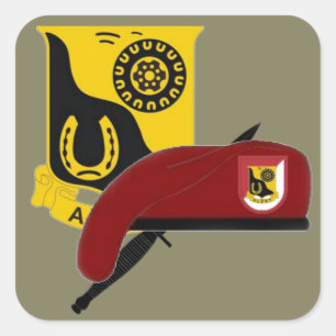 ADESIVO QUADRADO 1RUA SQUADRON 91RUA CAVALRY 173D AERONAVADORES