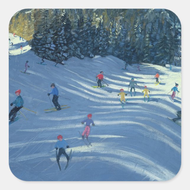 Adesivo Quadrado 2004 - Ski-Slopes (Frente)