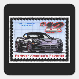 Adesivo Quadrado 2012 Z06 Centennial Edition Corvette