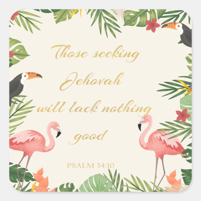 Adesivo Quadrado 2022 JW — Ano De Suprimento Do Ministério Texto Ps (Frente)