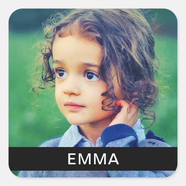 Adesivo Quadrado 20x Book Sticker rotula sua foto e texto (Frente)