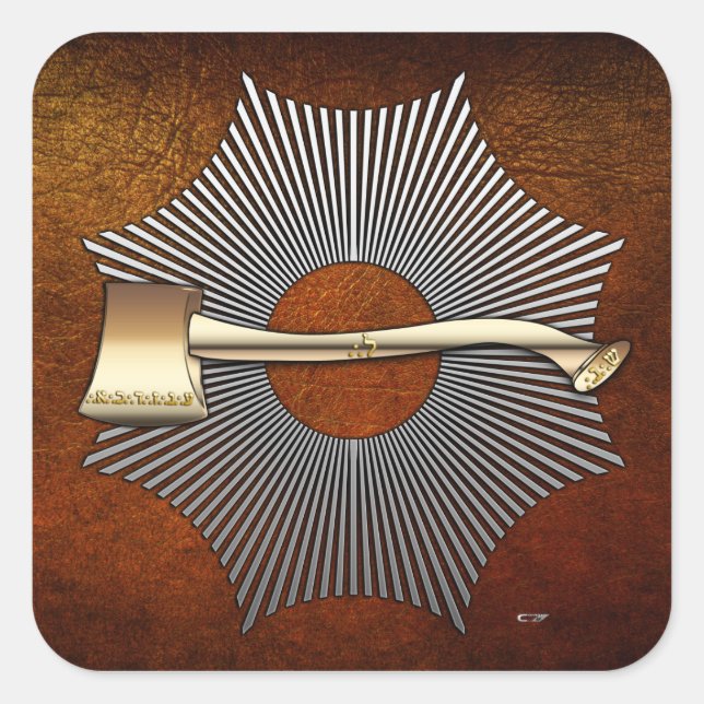 Adesivo Quadrado 22.o grau: Príncipe de Libanus (Frente)