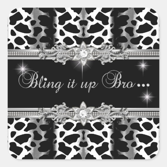 Adesivo Quadrado 2 Lisa Bling Sticker Small Square (Frente)