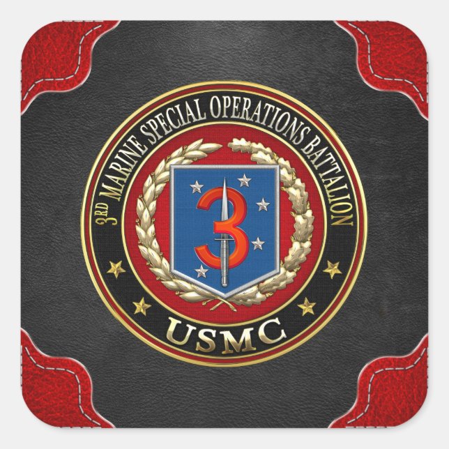 ADESIVO QUADRADO 3º MSOB [3D] (Frente)