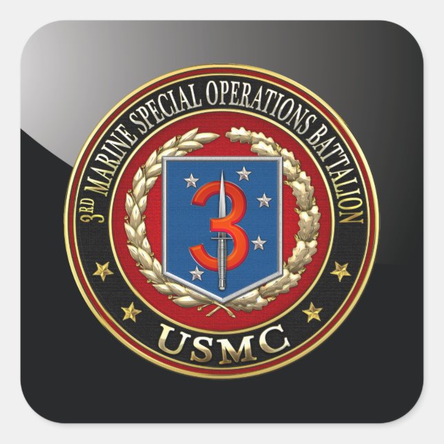 ADESIVO QUADRADO 3º MSOB [3D] (Frente)