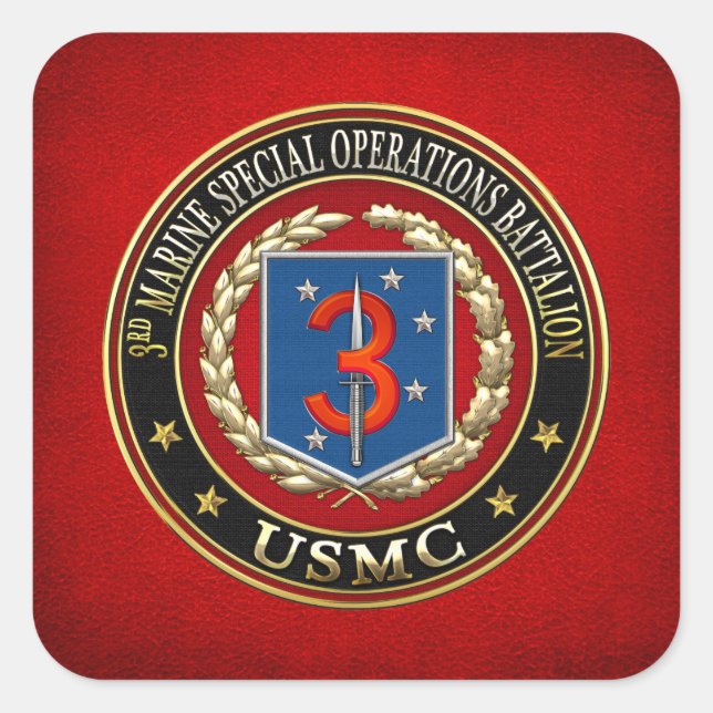 ADESIVO QUADRADO 3º MSOB [3D] (Frente)