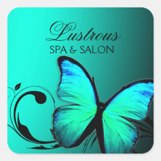 Adesivo Quadrado 311 Borboleta Lustrous Turquoise Blue