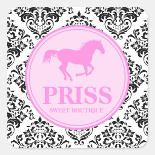 Adesivo Quadrado 311 senhorita Priss Cavalo