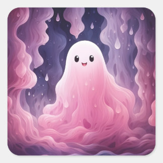 Adesivo Quadrado 31 de outubro Fantasma Rosa-Rosa-Rosa-Rosa-das-Bru