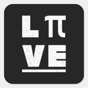Adesivo Quadrado 3.14 Dia Feliz Pi Feliz De Amor E Vintagem Viva