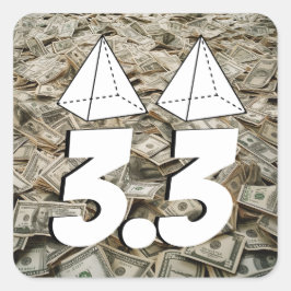 Adesivo Quadrado 3.3 Million for those 2 Pyramid Tops