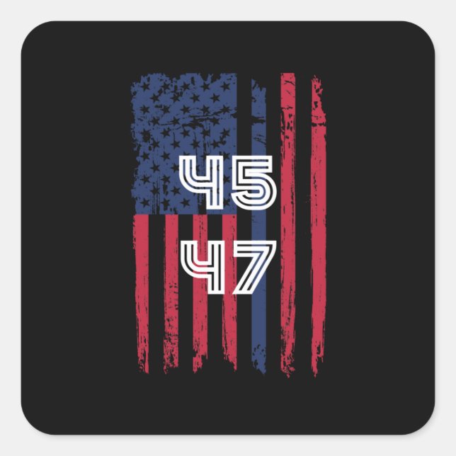 Adesivo Quadrado 45 47 está de volta, voltará a ser engraçado (Frente)