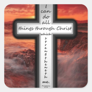 Adesivo Quadrado 4:13 dos Philippians